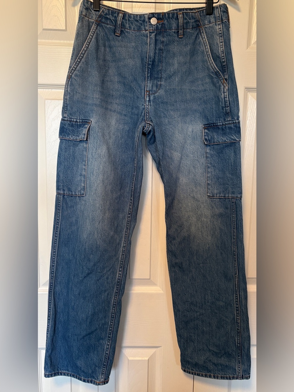 Aritzia Denim Forum The 90s Edie Lo-Rise Cargo Baggy Jeans 27